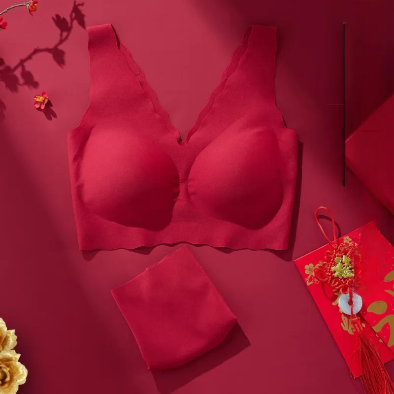 ALDOLA Underwear Set Women's China Red-2