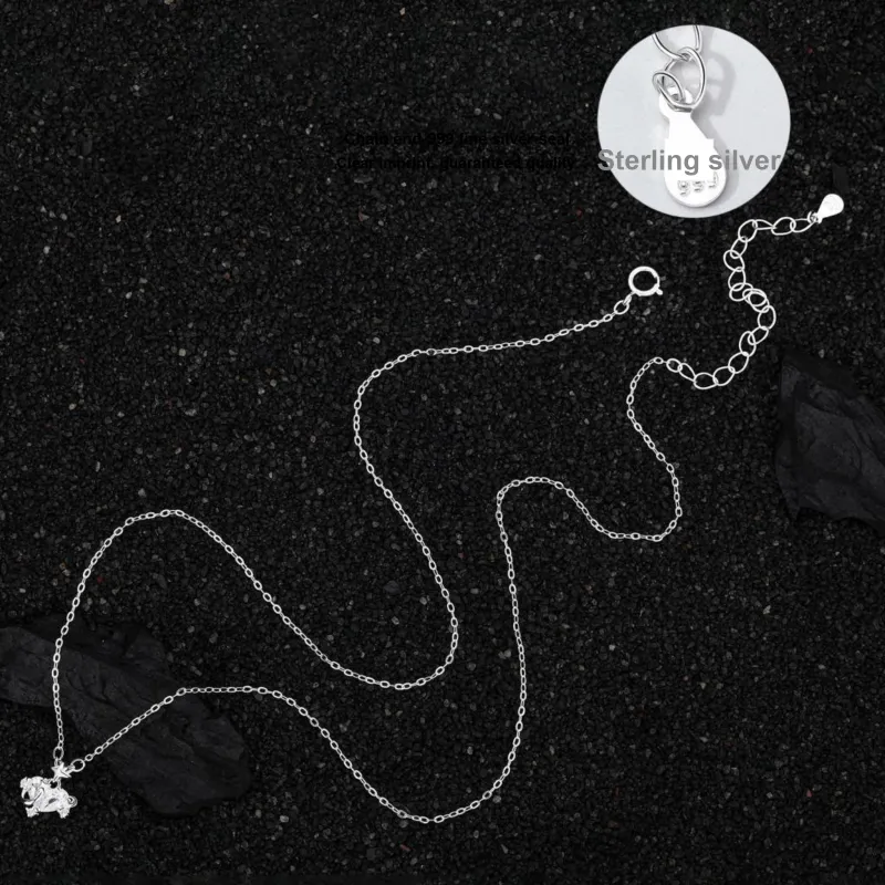 MISS WEI 999 Fine Silver Necklaces Women's-4