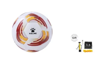 KELME Size 4 5 Size Soccer PU Seamless Thermal bonding Unisex White Maroon
