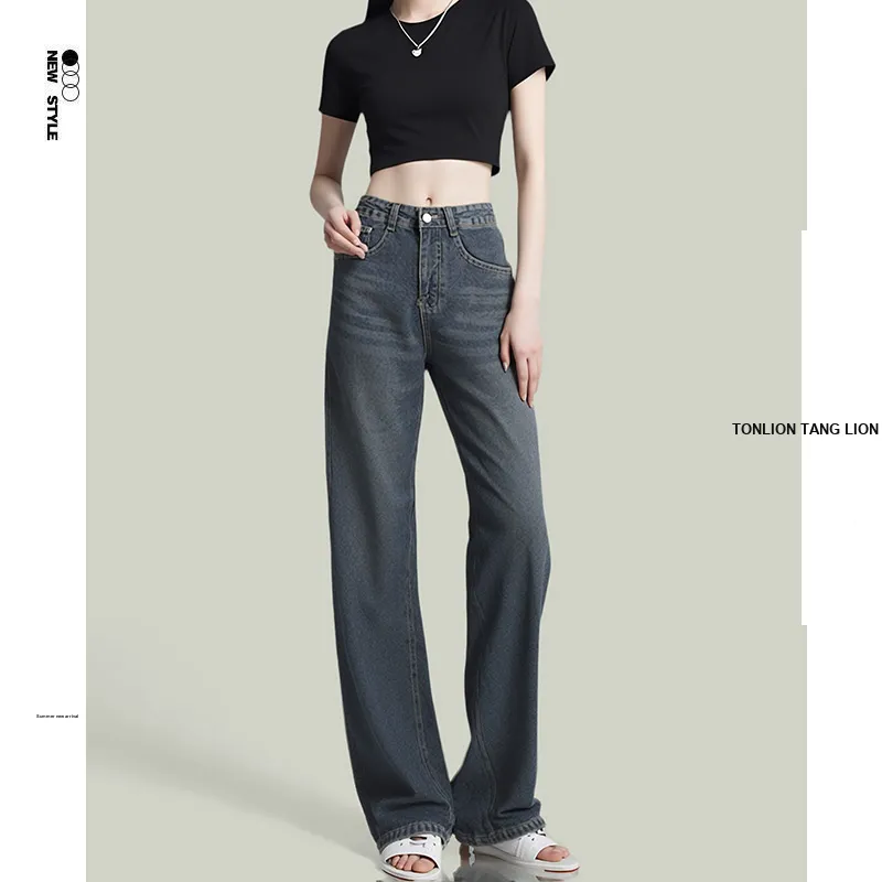Tonlion Jeans Women's Gray-1