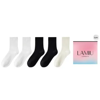 Lan Miao Mid Calf Socks Women's Shopping Bag 5 Pack