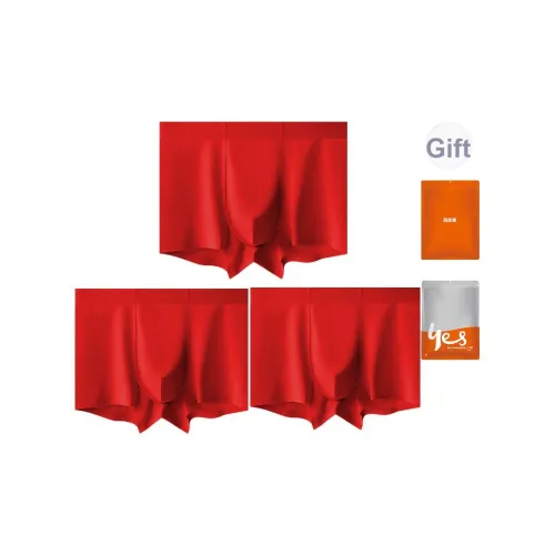 Red Men's Boxers Красный Мужской Боксеры