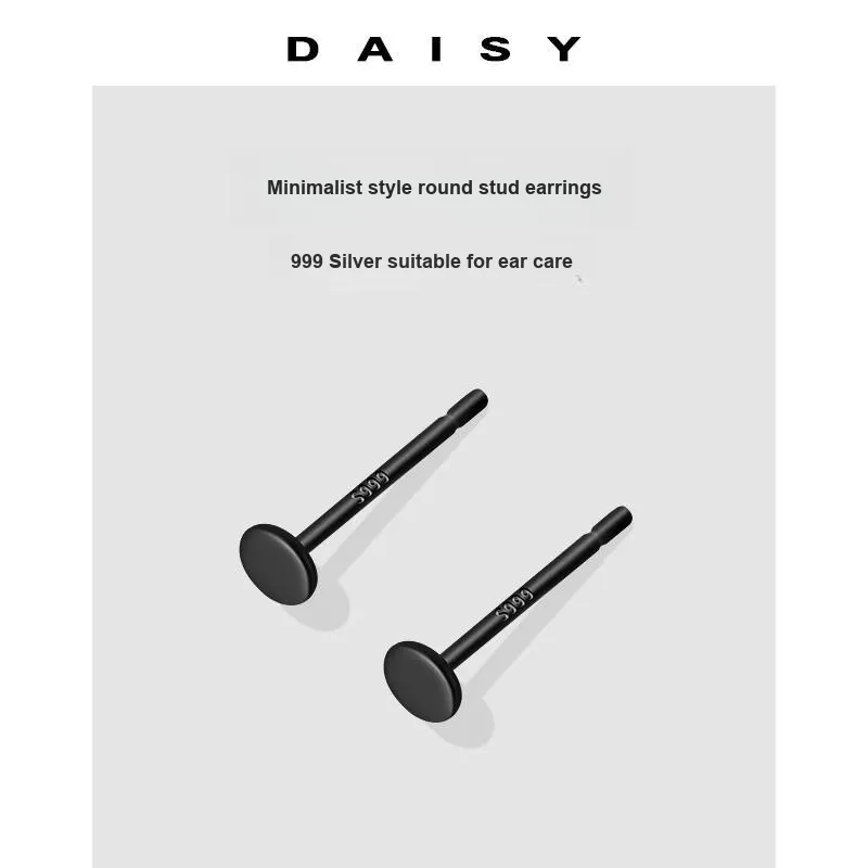 Daisy Dream 999 Fine Silver Stud Earrings Women's-4