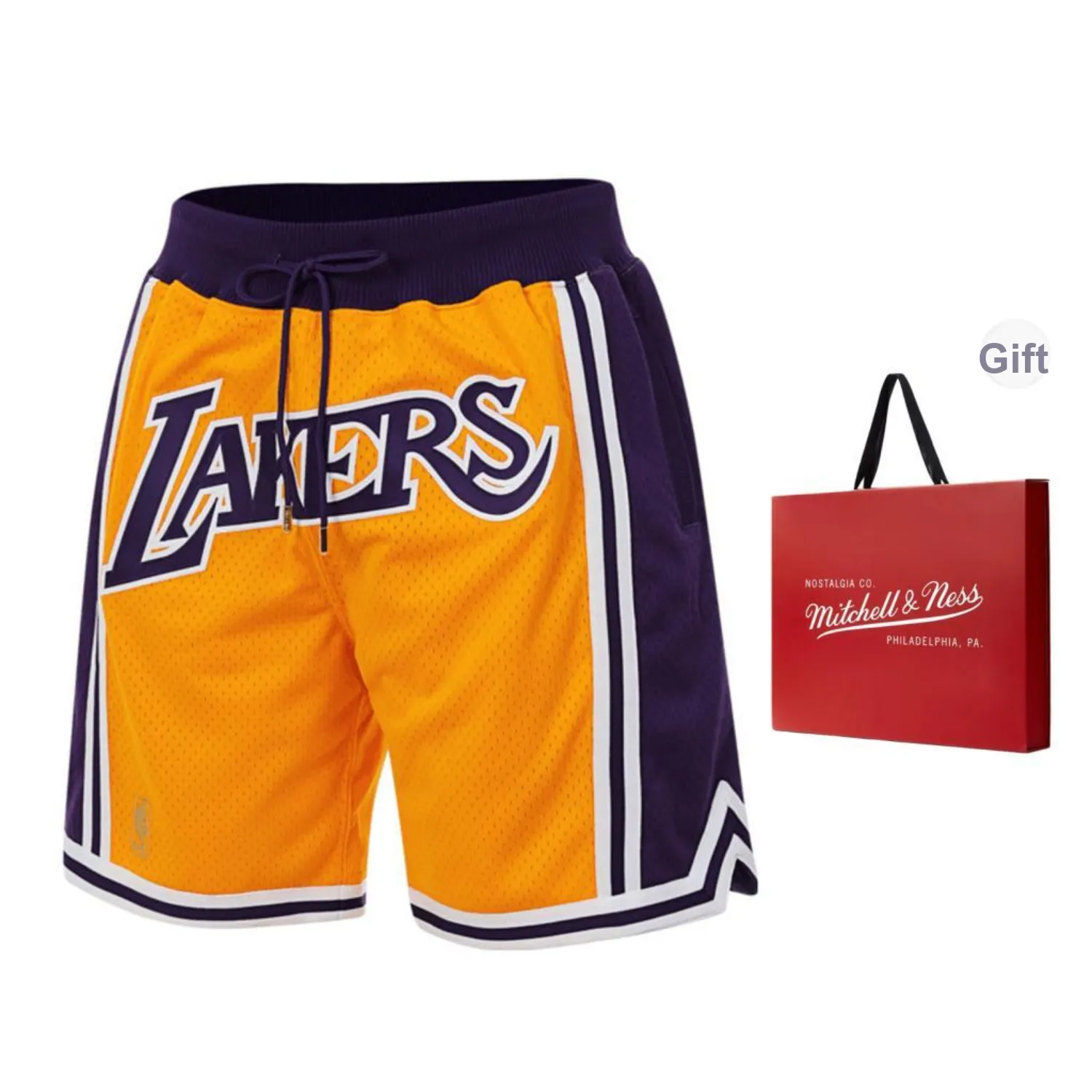 Mitchell & Ness x Just Don Basketball Shorts Unisex Yellow