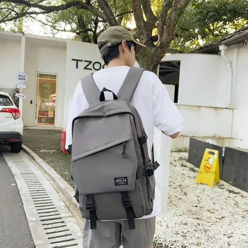 GOBLIN SHARKS 1759 Nylon Backpack Unisex White/Black/Gray/Light Green/Army Green/Red-15