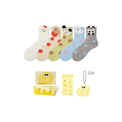 COTTON CHEESE Носки Crew Унисекс упаковка из 5 пар