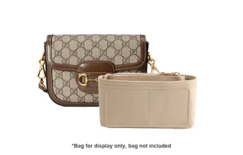 Luxury Care Artisan Workshop Felt Saddle Bag With Strap Mini/Small Size Women's Beige