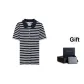 Navy Blue Stripes 0X4-Gift Included