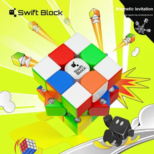 GAN x Swift Блок 355 Maglev THREE Скорость Магнитный LEVITATION Cube Развивающие игрушки