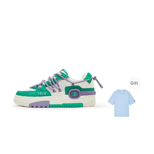 Champion Bumper V1 Headphone Shoes Low Top Skateboard Shoes Women's Green