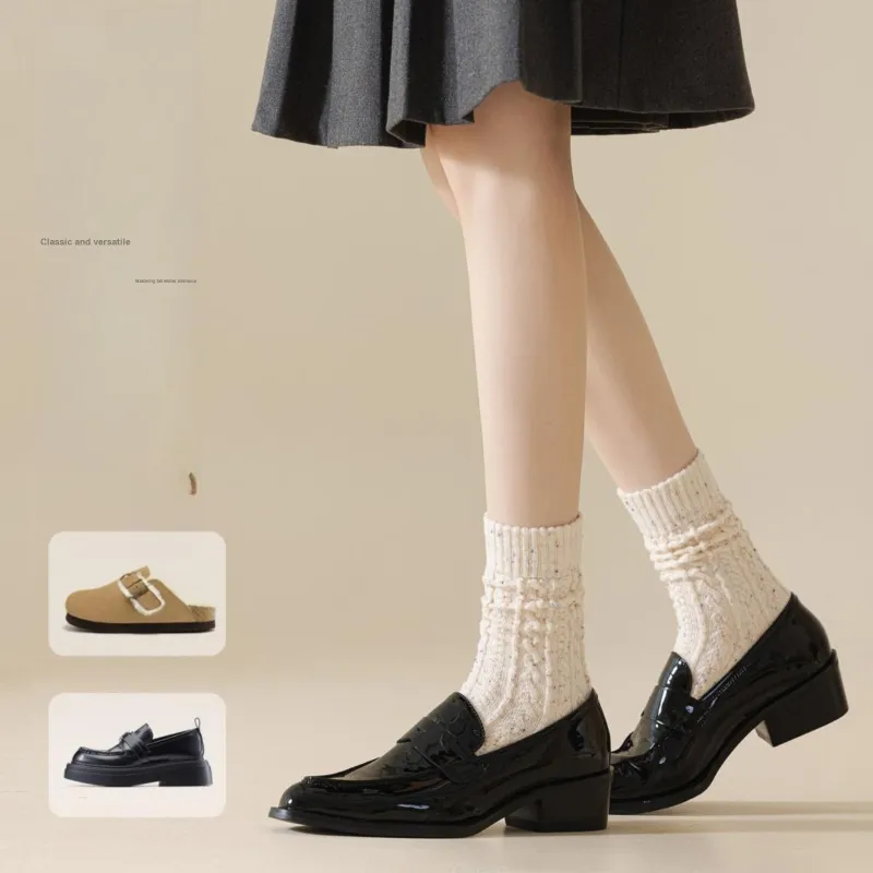 XXLLG Mid Calf Socks Women's Gift Box 2 Doubles-5