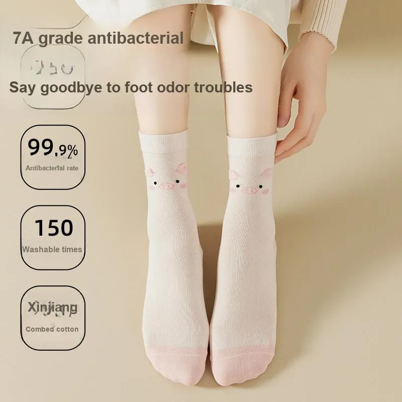 Caramella Mid Calf Socks Women's 5 Pack-15