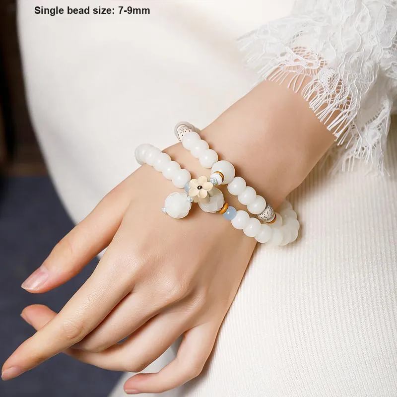 BUDOUXIAOAI Star Moon Bodhi Seeds Bracelets Unisex-1