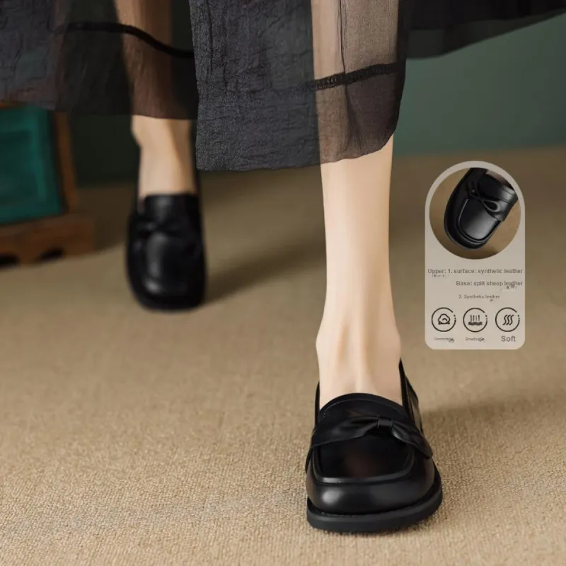 【dme】 Loafers 2cm Women's Black-2
