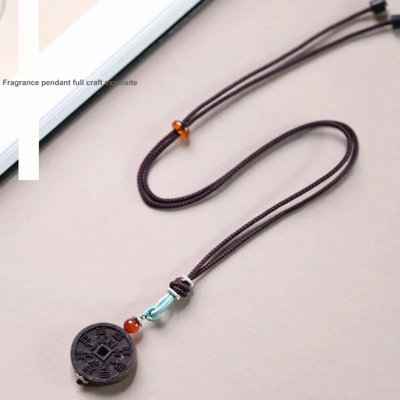 Tan Xin Sandalwood Necklaces Unisex-4