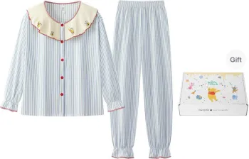 Gongdie x Disney Pajama Set Women's Gift Box Set Blue