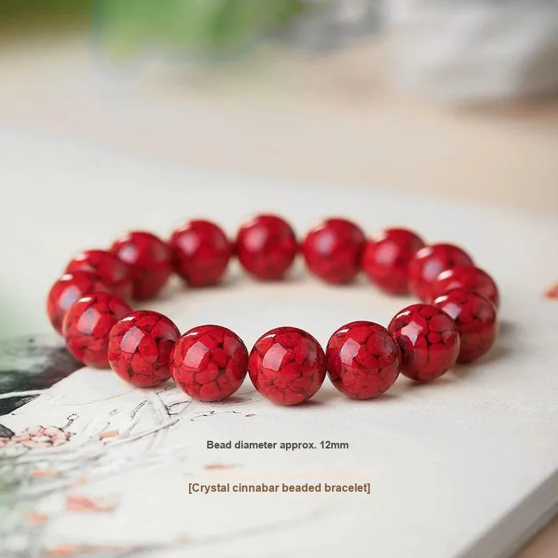 Harf Cinnabar Jade Bracelets Unisex-12