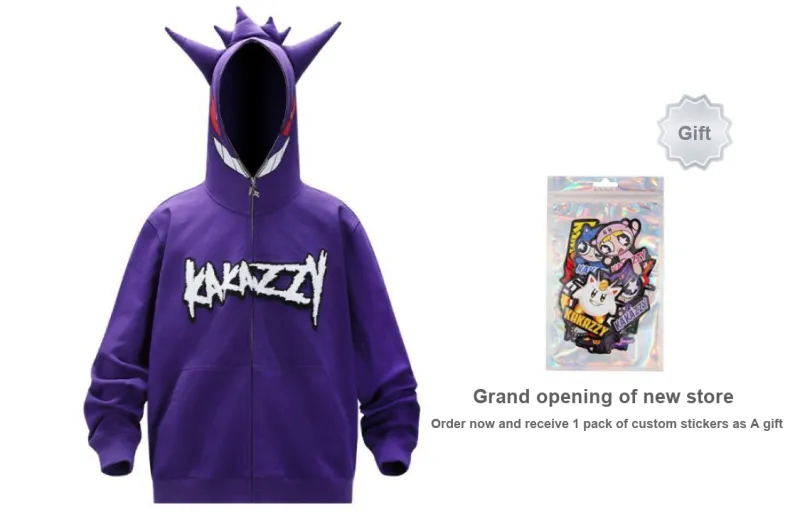 KAKAZZY Sweatshirt Unisex Purple-1
