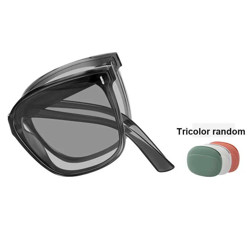 MUYKUY TR/Memory Plastic Square Sunglasses Unisex-1