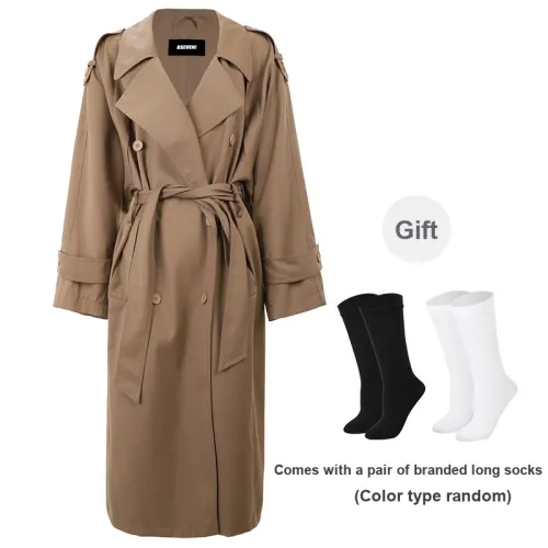 BSEVENI Trench Coats Women's