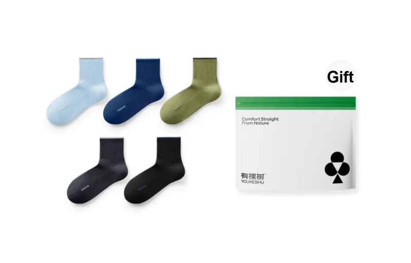 YOUKESHU Mid Calf Socks Men's Combo Set-28