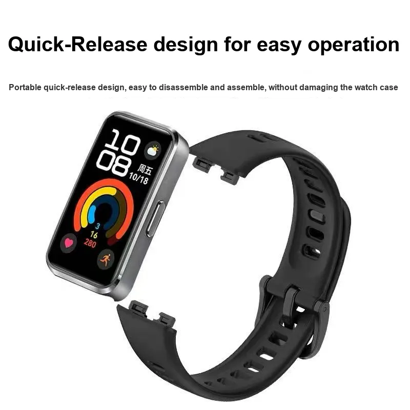 MUZHITIANKONG Huawei Compatibility Watch Band 20CM Silicone Material-2