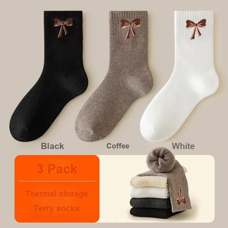 H YXIANG Mid Calf Socks Women's Combo Set-9
