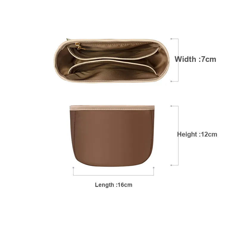 BagINBAG Nylon Bag Accessory Medium Size Women's Coffee/Beige-2