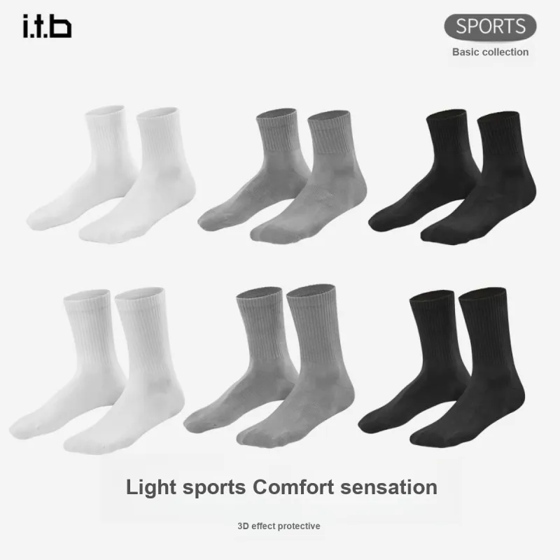 I.t.b Basketball Socks Unisex 5 Pack-1