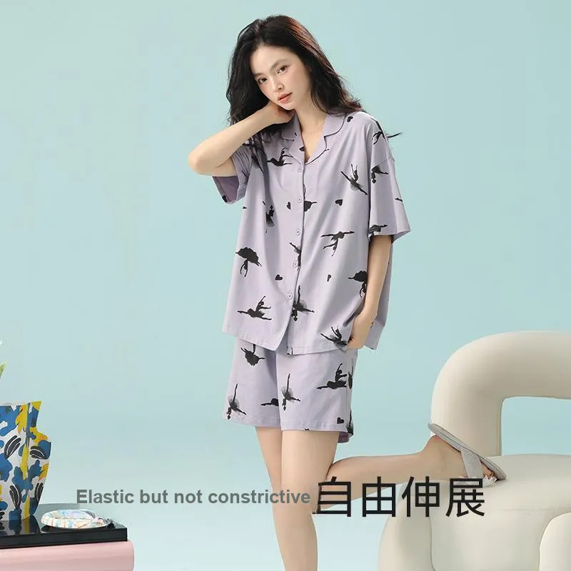 XIAFENYAN Pajama Set Women's Purple-5