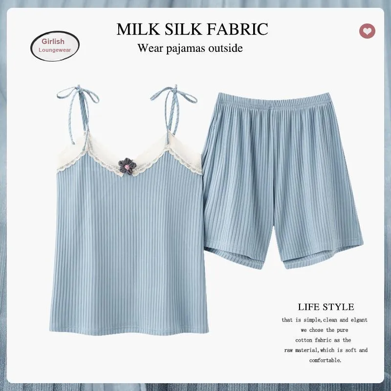 MADALLO Pajama Set Women's Light Blue-1