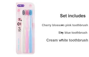 Saky+ High Density Protection Toothbrushes Interdental Cleaning 3 Pcs