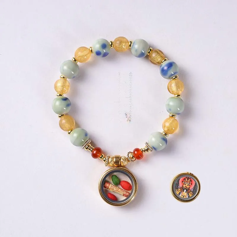HANCANG Colored Glaze Bracelets Women's-2