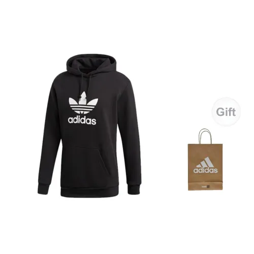 Adidas Originals Clover Series Sweatshirts Men Black Sweatshirts+Gift Bag