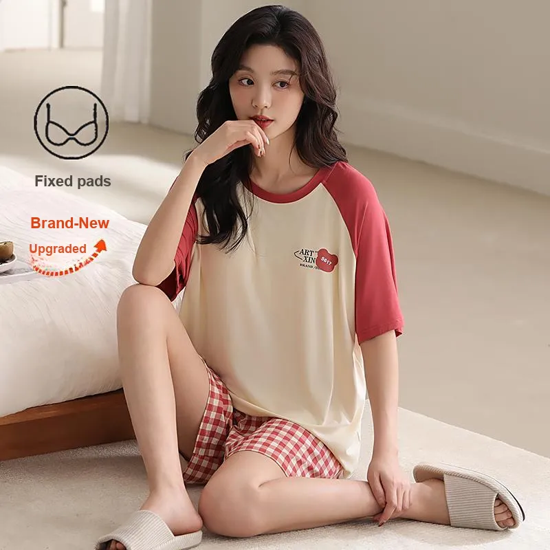 Top Melon Pajama Set Women's Image Color-1