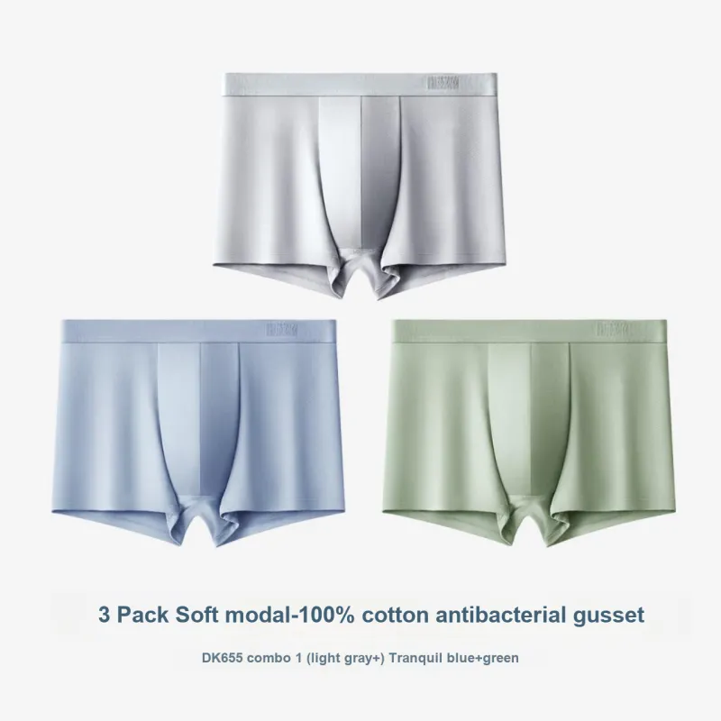 Red Bean Underpants Men's Shopping Bag 3 Pack-1