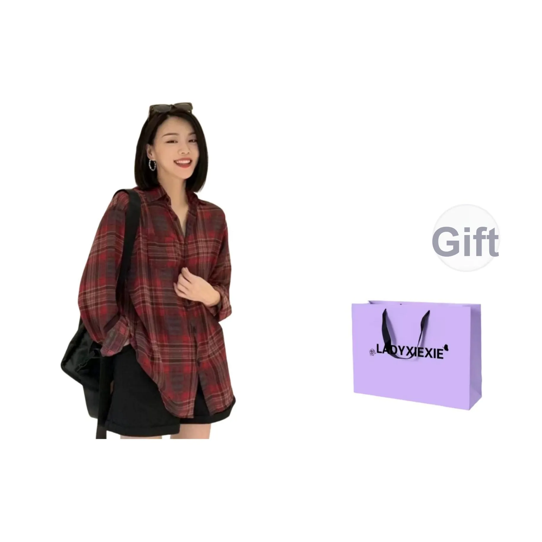 LADYXIEXIE Red Женские Рубашки