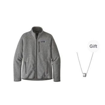 Patagonia Jacket Men's Gray Comes With Necklace