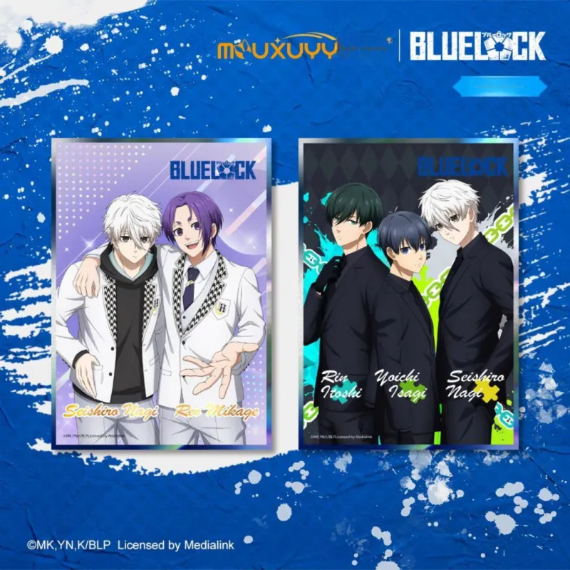 MOUXUYY Blue Lock Flash Silver Laser Multiplayer 15*20CM Anime Artboard Prints-7