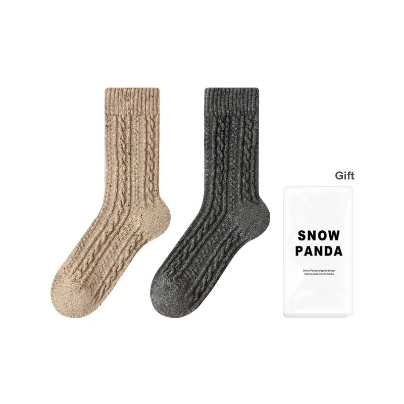 XXLLG Mid Calf Socks Women's Gift Box 2 Doubles-7