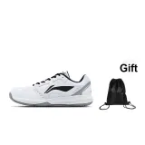 White Black+Drawstring Shoe Bag