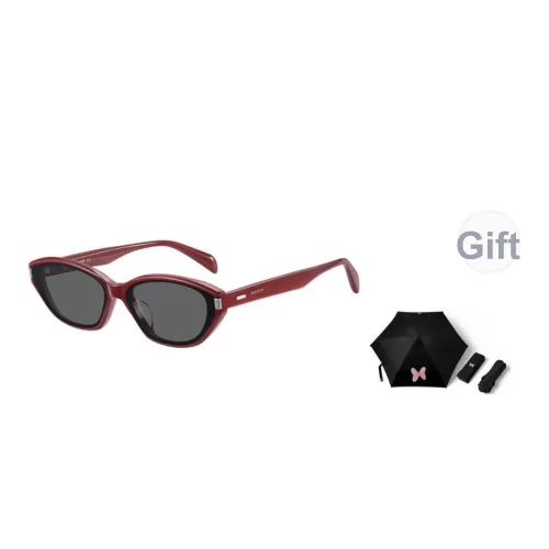APRIL Plate Frame Round Sunglasses With Polarized Lenses Unisex