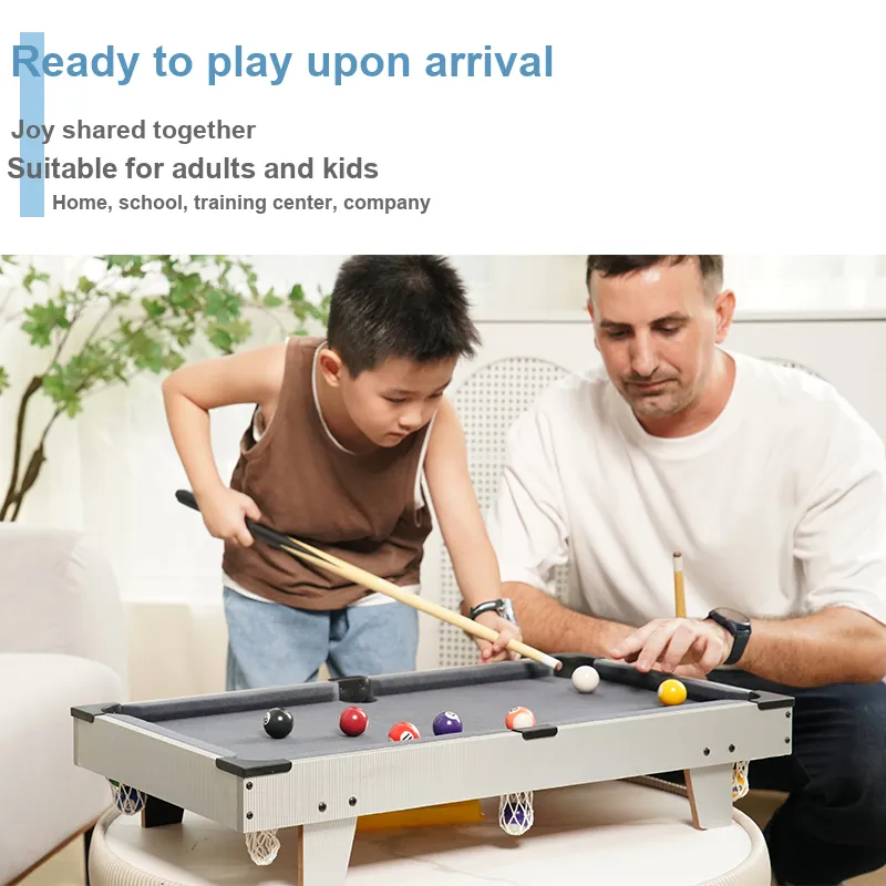 HUANGGUAN Tabletop Pool Table Face to Face Battle Table Board Games-4