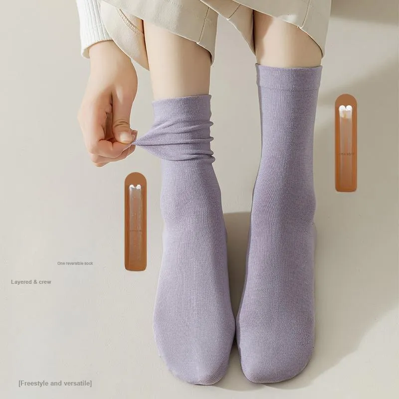 MIIOW Knee High Socks Women's 5 Pack-22