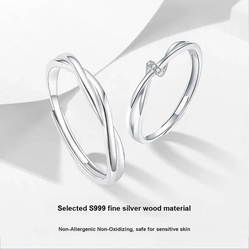MISS TOOYA S999 Fine Silver Rings Unisex-2