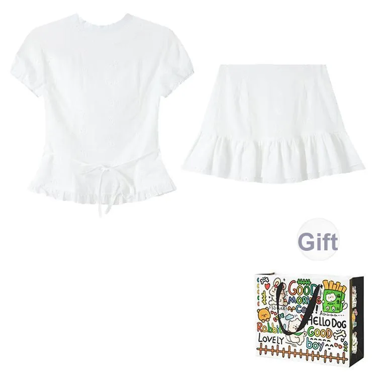 Dippanis Two Piece Skirt Sets Women's-1