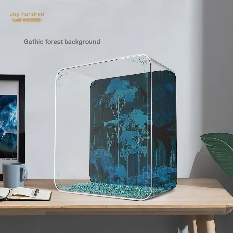 LIGHT YOUR BRICKS Harry Potter Patronus Charm Stag And Wolf Transparent Acrylic Display Case Model Accessories-2