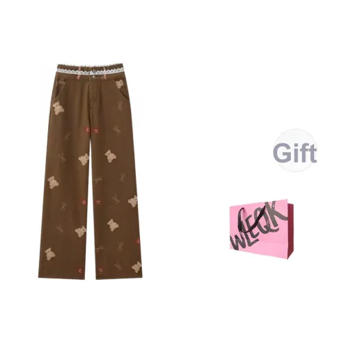 CTRTRC Коричневый Женские Джинсы