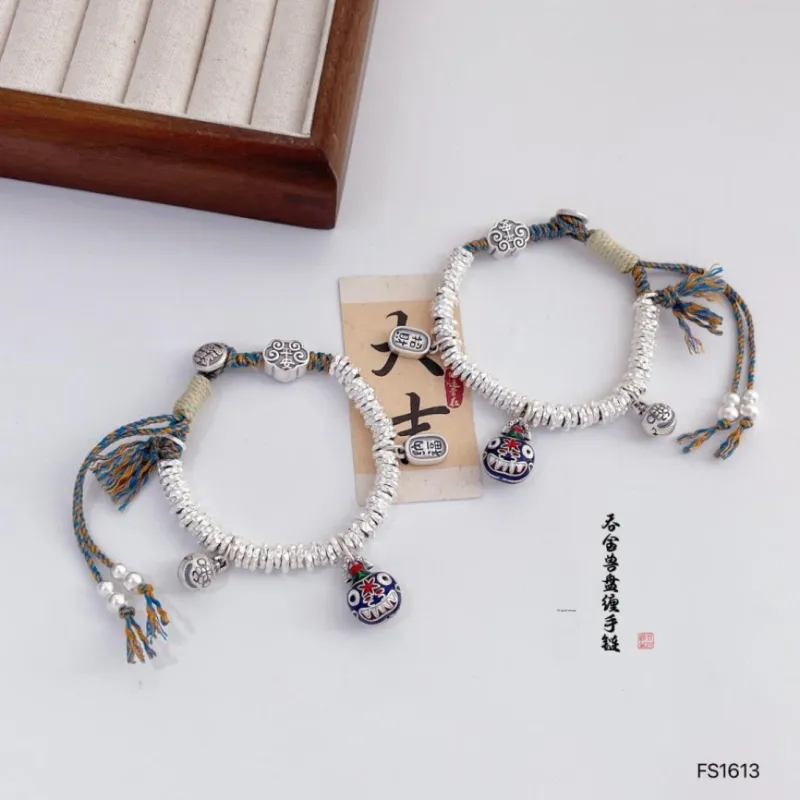Stone Edge Poly 999 Fine Silver Bracelets Unisex-3