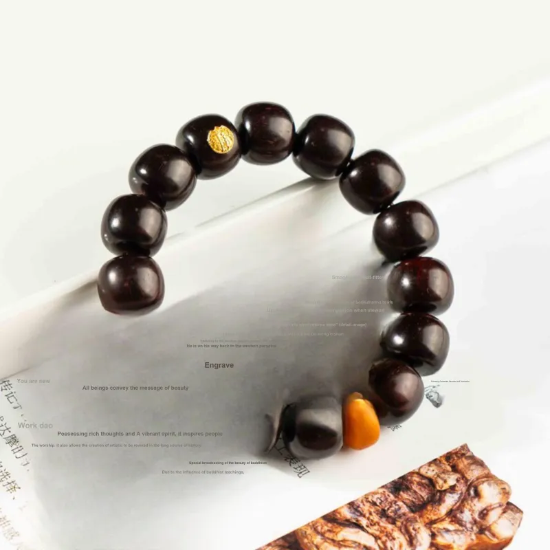Tan Xin Pterocarpus Bracelets Unisex-5